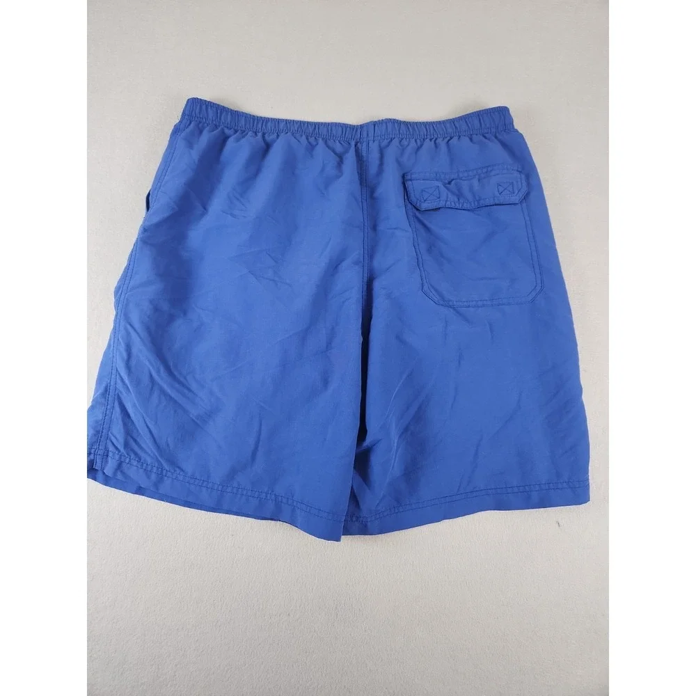 LL Bean Swim Trunks Mens size Med Mesh lined Shorts  Blue